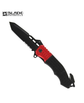 3.5" Blade Fire Fighter Tactical Spring-Assist Folding Knife
